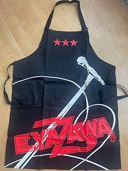 矢沢永吉　エプロン　フデロゴ　ブラック/ホワイト 矢沢永吉 エプロン フデロゴ ブラック/ホワイト Yazawa - 矢沢